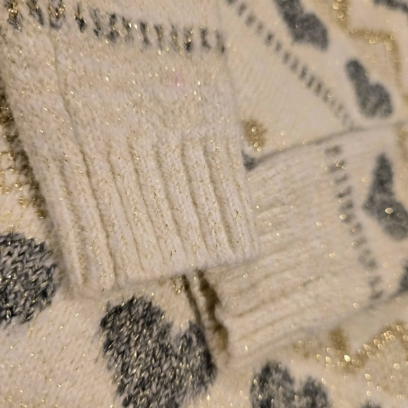 Cat & Jack Girl's Heart Zig‎ Zag Toddler Fall Sweater Dress. Size 2T - Picture 5 of 8